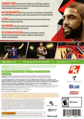 NBA 2K18 (USA) box cover back